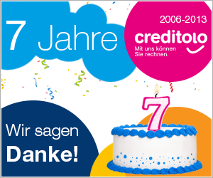 7 Jahre creditolo: Wir sagen Danke!