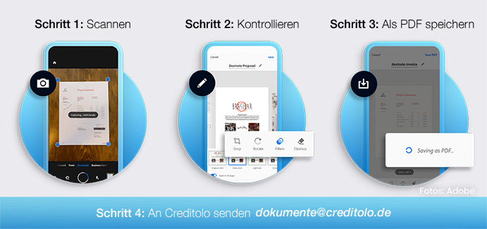 So benutzen Sie die Adobe Scan App So benutzen Sie die Adobe Scan App