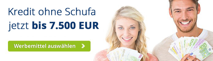 Kredit ohne Schufa jetzt bis 7.500 EUR