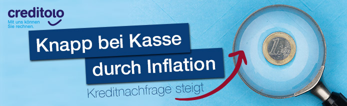 Knapp bei Kasse durch Inflation: Kreditnachfrage steigt.