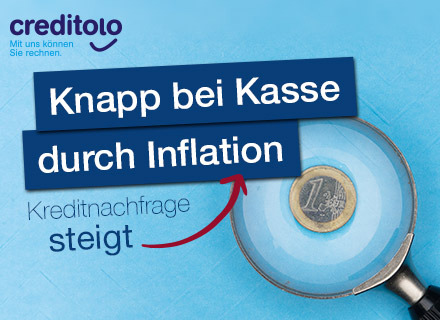 Knapp bei Kasse durch Inflation: Kreditnachfrage steigt.